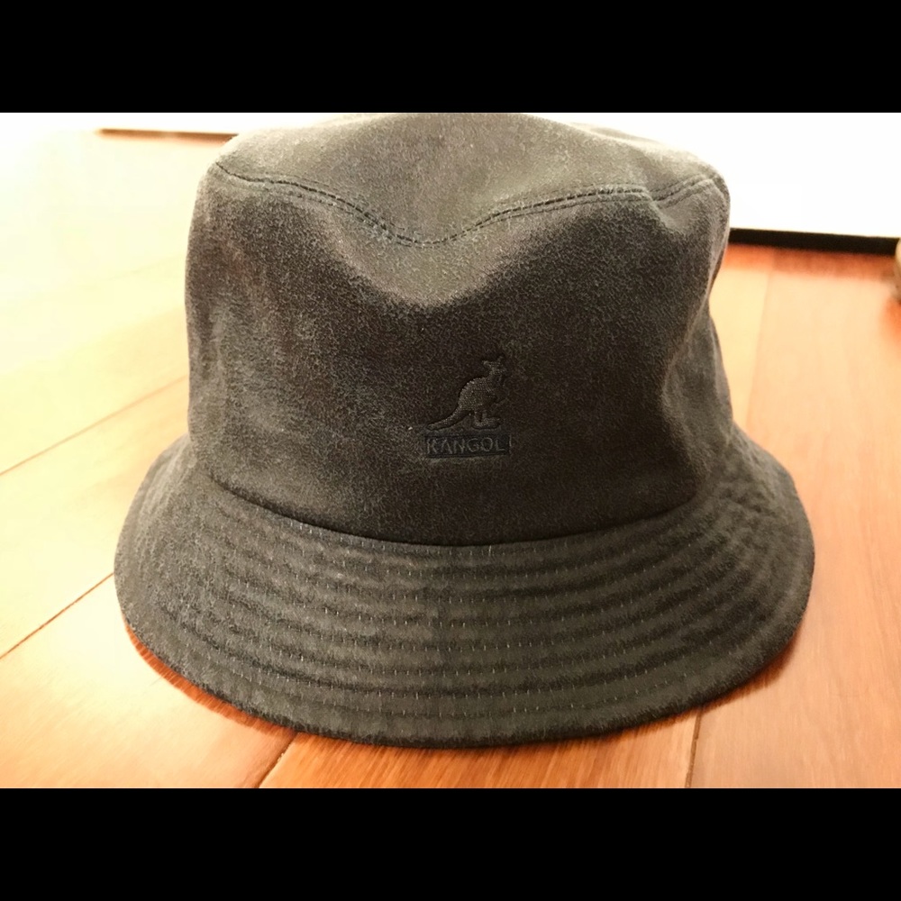 Kangol Navy Suede fisherman hat Medium